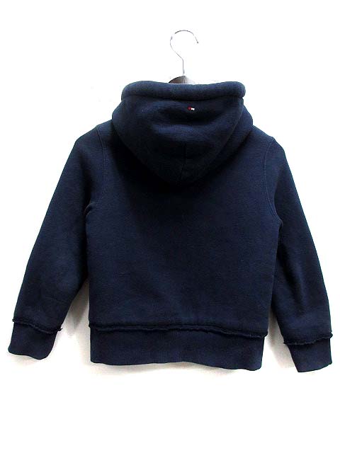 トミーヒルフィガー TOMMY HILFIGER 子供服 キッズ パーカー XS 4-5 紺 