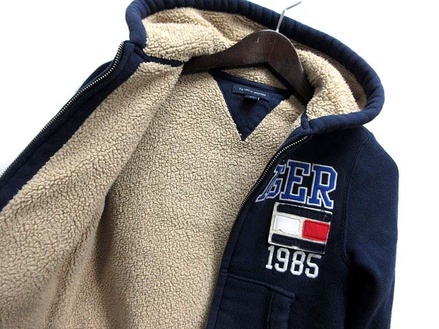 トミーヒルフィガー TOMMY HILFIGER 子供服 キッズ パーカー XS 4-5 紺 