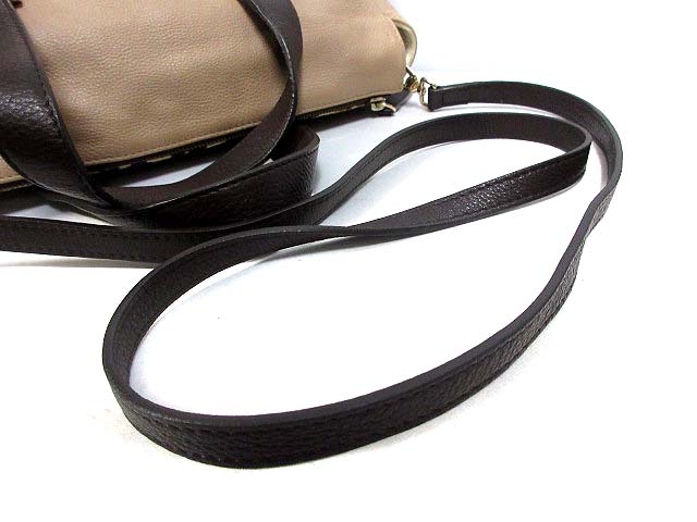 フルラ FURLA 2way ハンド ショルダー バッグ ベージュ ブラウン