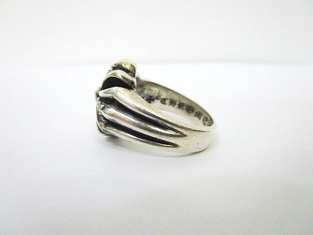 クロムハーツ CHROME HEARTS リング 指輪 クロス カットアウト パヴェ 