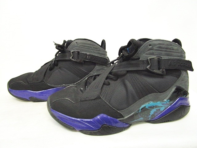 ナイキ Nike エアジョーダン Air Jordan 8 0 スニーカー シューズ ストラップ 黒 紫 8 5 26 5cm 009 Ibs 0807 メンズ 049 ベクトルパーク