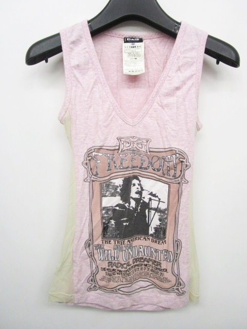 DOLCE&GABBANA（ドルチェ&ガッバーナ）タンクトップ ピンク D&G