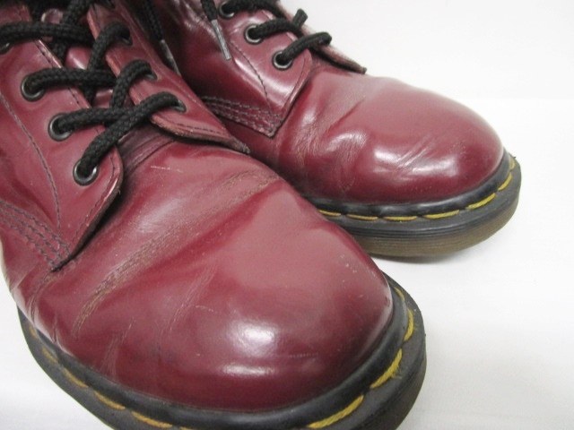 新品未使用 ドクターマーチン 赤 スエード ワークブーツ UK8 26〜27cm ドクターマーチン Dr.Martens 1460 8ホールブーツ 8EYE BOOT