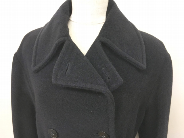 ジョルジオアルマーニ GIORGIO ARMANI ウールコート ロングコート 紺