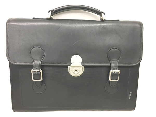 ポールスミス Paul Smith ブリーフケース ビジネスバッグ 書類カバン レザー ベルト 黒 ブラック Ibs 1101 メンズ 049 901810290019 ベクトルパーク