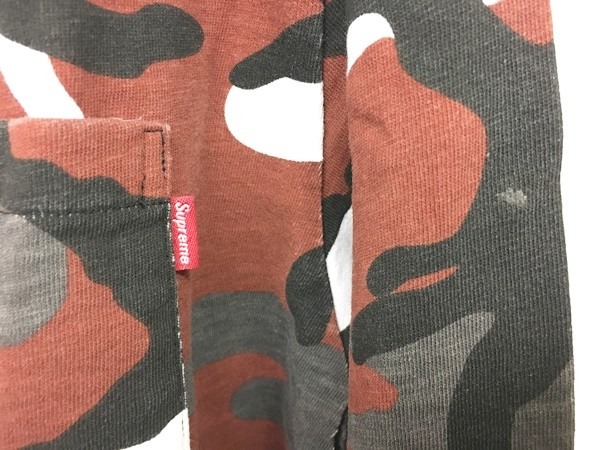 未使用品 シュプリーム SUPREME 18AW L/S Pocket Tee Tシャツ ロンT 