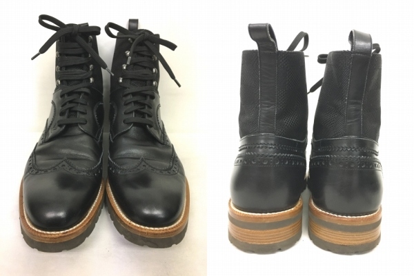 ルイヴィトン LOUIS VUITTON ショートブーツ シューズ ダミエ 切替  