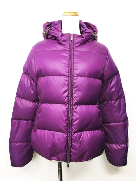 デュベティカ Duvetica Adhara ダウンジャケット ダウンコート フード ナイロン 紫 44 14 レディース 049 ベクトルパーク