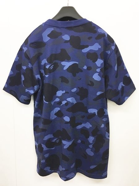 A Bathing Ape 青系カモフラ Tシャツ M A BATHING APE アベイシングエイプ 迷彩Tシャツ ブルー Mサイズ 古着