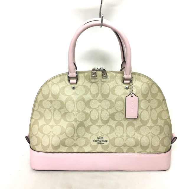 コーチ COACH ハンドバッグ ボストンバッグ シグネチャー 切替 