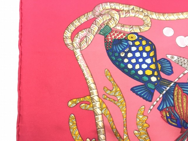 エルメス HERMES 深海 GRANDS FONDS カレ90 大判スカーフ ストール  