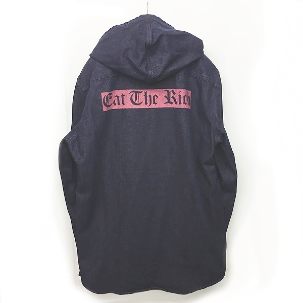 シュプリーム SUPREME EAT THE RICH DENIM HOODIE SHIRT デニムシャツ