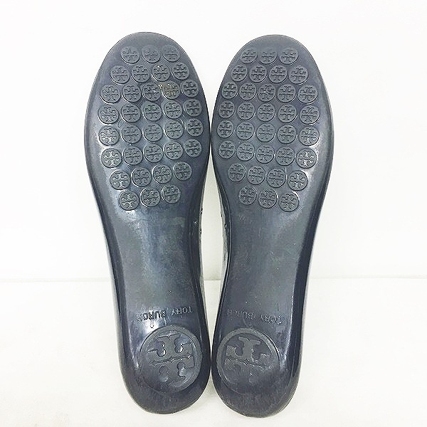 Tory Burch トリーバーチ フラットパンプス(26cm)ネイビー 濃紺 Tory Burch トリーバーチ フラットパンプス(26cm)ネイビー 濃紺