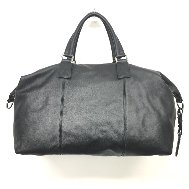 Dolce & Gabbana ブラックレザーボストンバッグ 美品 D&G ドルチェ  