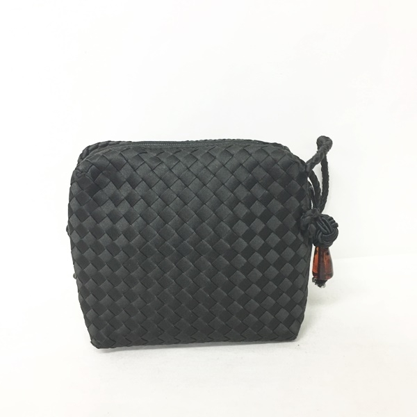 ボッテガヴェネタ BOTTEGA VENETA サテン イントレチャート ポシェット 
