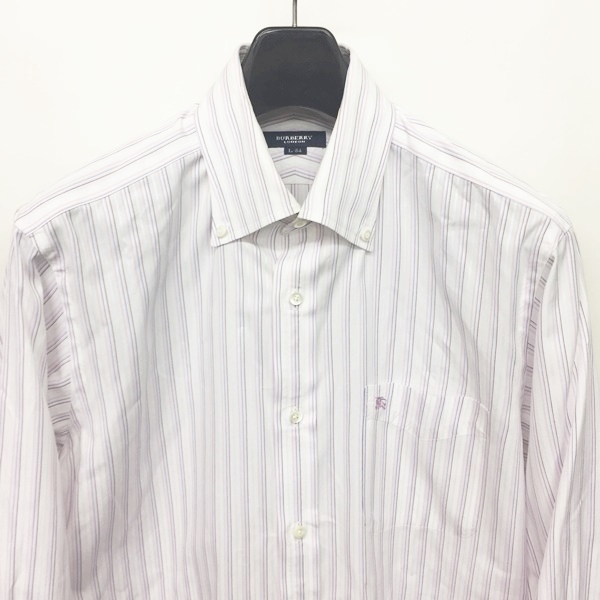 バーバリー ロンドン BURBERRY LONDON ストライプシャツ ボタンダウン