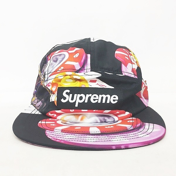 未使用品 シュプリーム SUPREME 18AW Casino Camp Cap カジノ キャンプ 