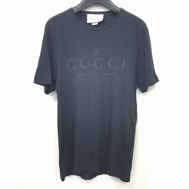 グッチ GUCCI Tシャツ カットソー ロゴ プリント クルーネック