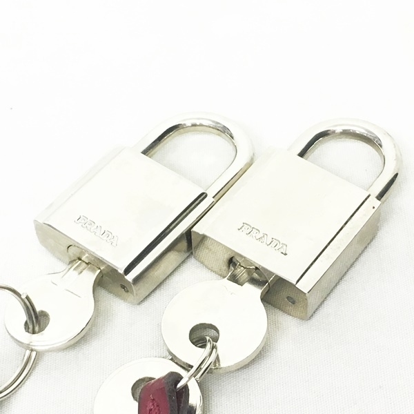 PRADA 南京錠 シルバー プラダ PRADA 南京錠 ロック 錠前 2点セット まとめて シルバー