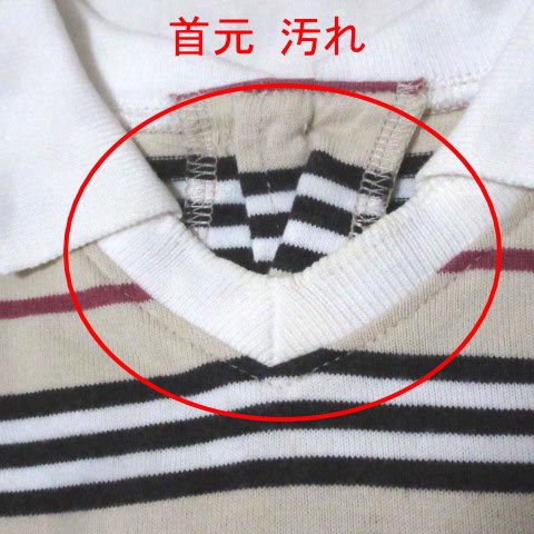 バーバリー ロンドン Burberry London ワンピース キッズ 女の子 ベビー 90 子供服 ボーダー ベージュ ワンポイント コットン X キッズ 049 ベクトルパーク