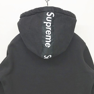 シュプリーム SUPREME 14AW Logo Tape Zip Up Hoodie ロゴテープジップ  