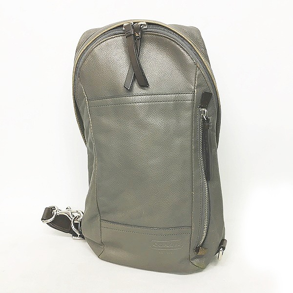 コーチ Coach トンプソン ボディバッグ トンプソン コンバーチブル スリング パック 灰 グレー 1226 メンズ 049 ベクトルパーク