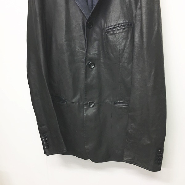 ジョルジオアルマーニ GIORGIO ARMANI 国内正規 レザー テーラード 