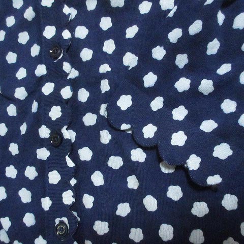 ケイトスペード KATE SPADE カーディガン 長袖 スカラップ 雲柄 総柄 