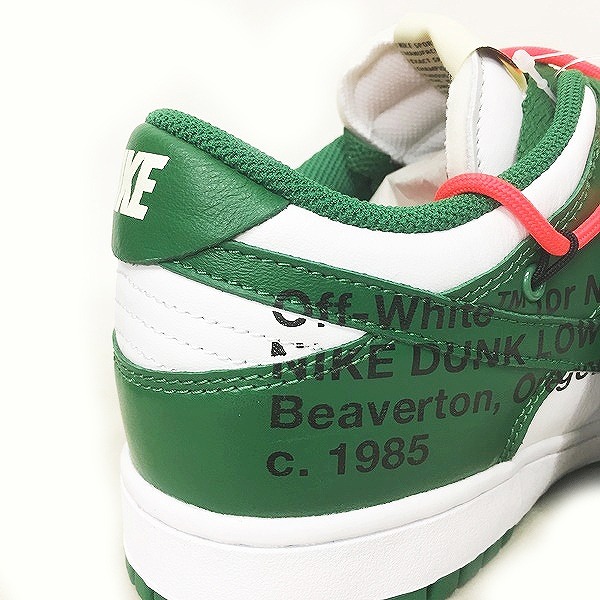 未使用品 ナイキ NIKE オフホワイト OFF-WHITE 19AW DUNK LOW LTHR 
