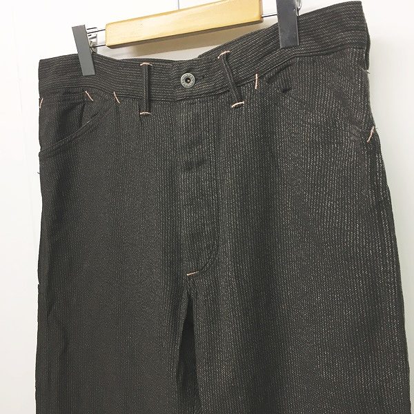 未使用品 ダブルアールエル RRL ストライプパンツ コットンリネン 