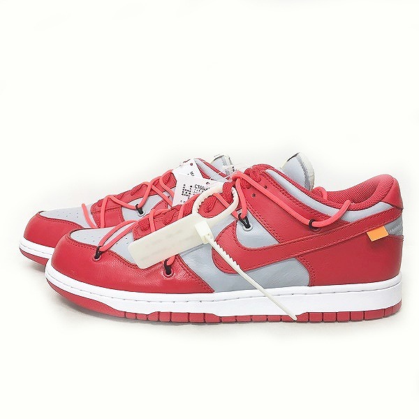 未使用品 ナイキ NIKE オフホワイト OFF-WHITE 19AW DUNK LOW LTHR 