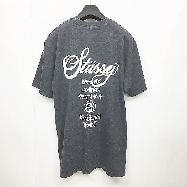 大人気] ステューシー Tシャツ ストックロゴ SSリンク ワールドツアー 