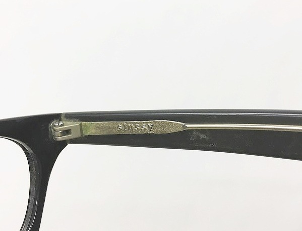 Stussy ブラック ファッションメガネ ステューシー STUSSY メガネ めがね 眼鏡 スクエアフレーム 黒縁