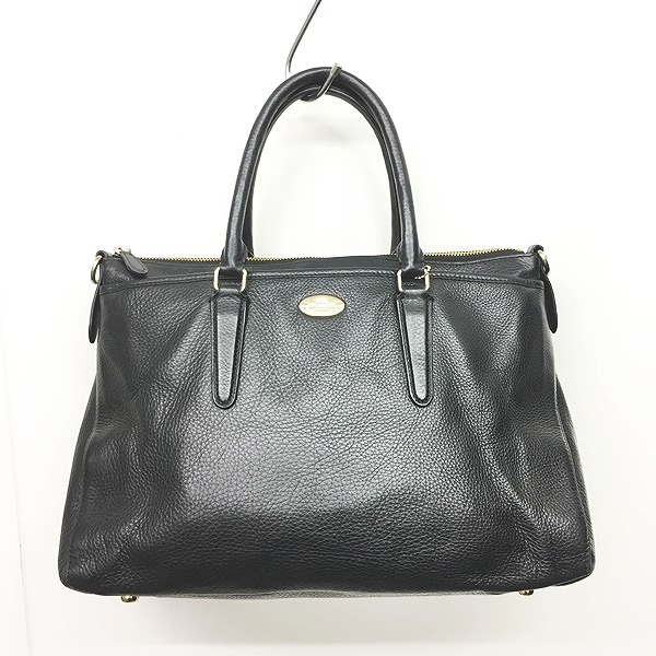 コーチ COACH ラグジュアリー ペブルド レザー モルガン サッチェル 