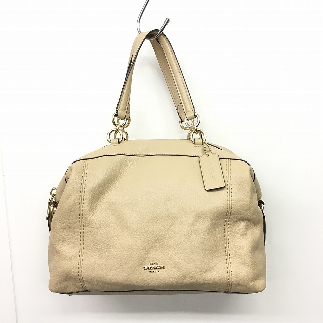 コーチ COACH ペブルド レザー レノックス サッチェル レザー 