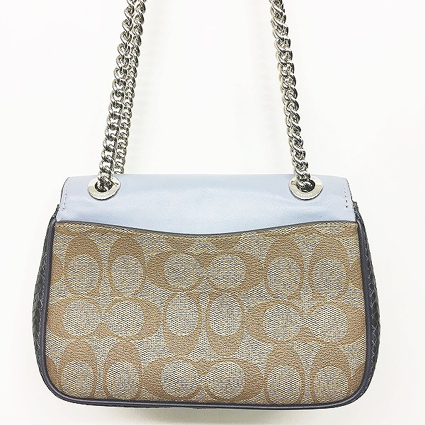 コーチ COACH 新品同様 F72624 シグネチャー ダブルチェーン