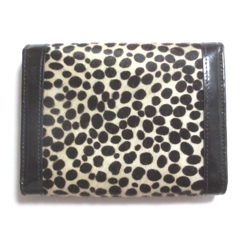 エンポリオアルマーニ Emporio Armani 二つ折り財布 レディース ハラコ アニマル柄 ベージュ系 Ibs64 X レディース 049 ベクトルパーク