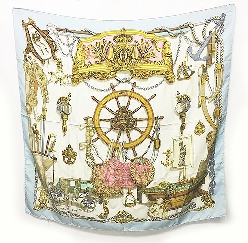 エルメス HERMES カレ90 MUSEE 博物館 スカーフ シルク LEDOUX  