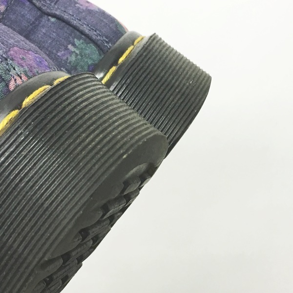 極美品 ドクターマーチンCASTEL 8ホール ブーツ 花柄 UK5 Dr.Martens ボタニカル柄8ホールブーツ | ドクターマーチン