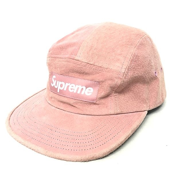 シュプリーム Supreme 17ss Suede Camp Cap キャンプキャップ 帽子 スエード ロゴ ピンク 系 09 メンズ 049 ベクトルパーク
