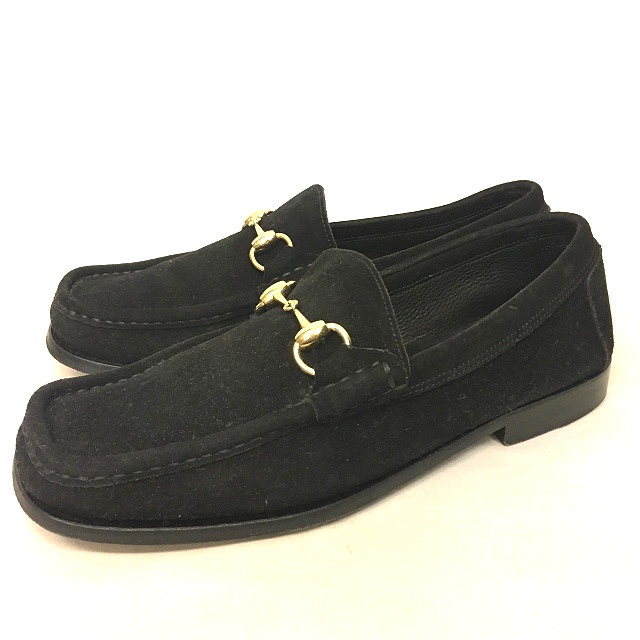 グッチ GUCCI スエード ビット ローファー ビジネス シューズ  