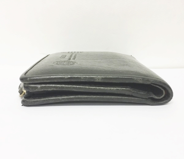 Ganzo ガンゾ 二つ折り財布 ウォレット レザー 黒 ブラック 1017 メンズ レディース 049 ベクトルパーク