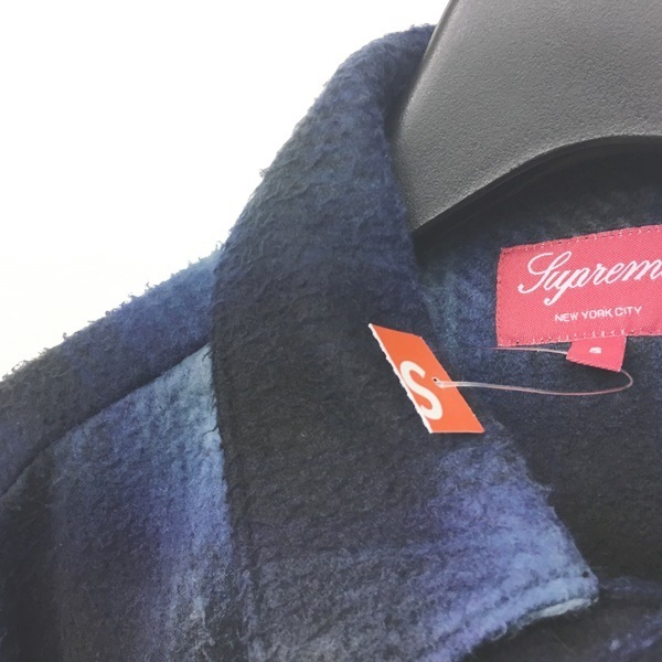 未使用品 シュプリーム SUPREME 20FW Shadow Plaid Fleece Shirt