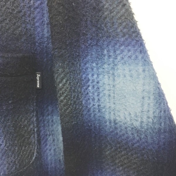 未使用品 シュプリーム SUPREME 20FW Shadow Plaid Fleece Shirt 