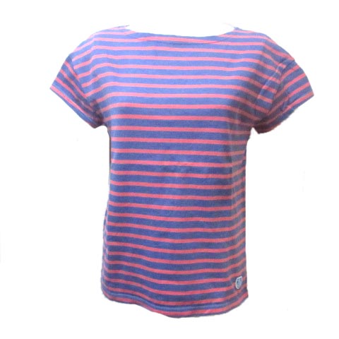 オーチバル Orcival オーシバル ｔシャツ カットソー 半袖 ボーダー ピンク 青 ブルー F フリー コットン X レディース 049 ベクトルパーク