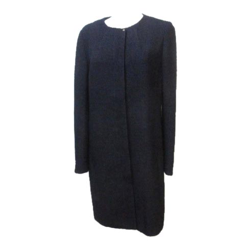 グリーンレーベルリラクシング ユナイテッドアローズ Green Label Relaxing メランジtwdコート 3525 162 0459 ノーカラー 紺 ネイビー 比翼 ボタン ウール混 40 L X レディース 049 902011080024 ベクトルパーク