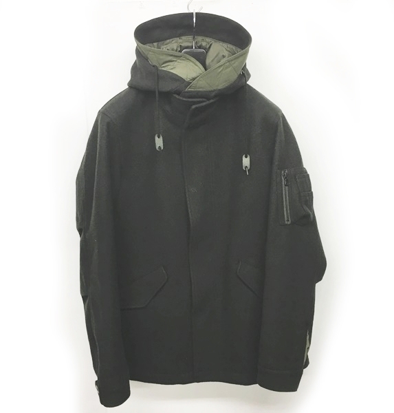 ナノユニバース Nano Universe 17aw フーデッドコート モッズコート 中綿ジャケット サーモライト Nuc73ct0769sk カーキ 緑 L 11 メンズ 049 ベクトルパーク