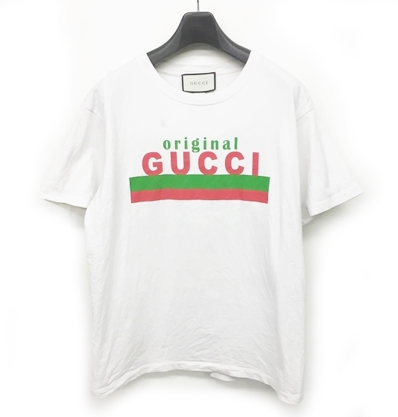 グッチ Gucci ss Original Gucci プリント オーバーサイズ Tシャツ Xjcoq 白 ホワイト Xs Ibs 11 メンズ 049 ベクトルパーク