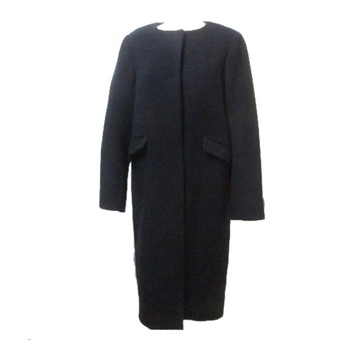 マルティニーク Martinique ノーカラーコクーンコート ウール 黒 ブラック スナップボタン メルローズ X レディース 049 ベクトルパーク