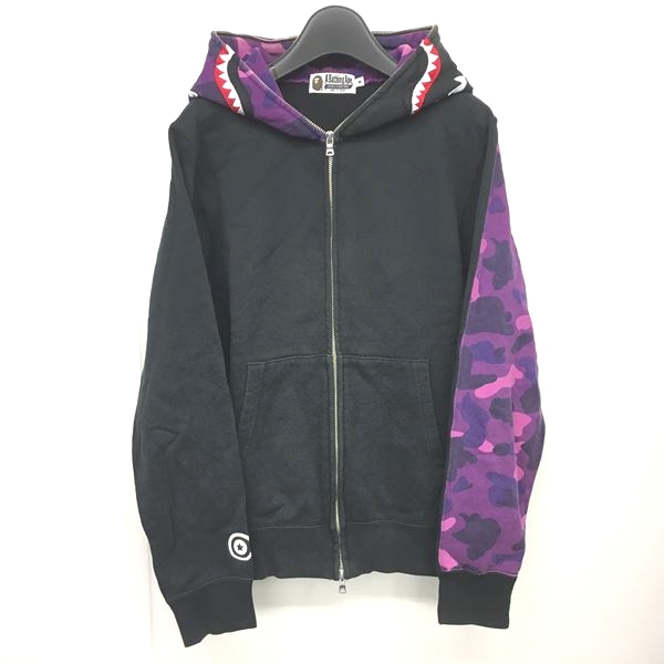 アベイシングエイプ A BATHING APE 12SS SHARK COLOR CAMO FULL ZIP 